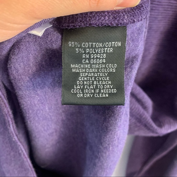 Bugatchi Sweater Men's L Large 1/4 Zip Long Sleeve Cotton Casual Pullover Purple - Picture 6 of 8